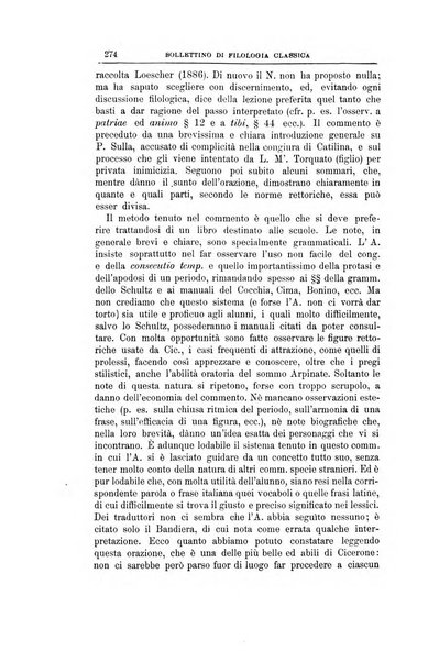 Bollettino di filologia classica