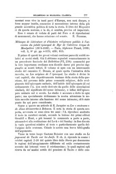 Bollettino di filologia classica