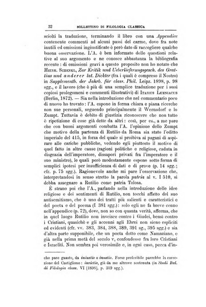 Bollettino di filologia classica