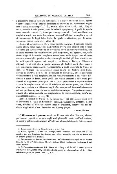 Bollettino di filologia classica