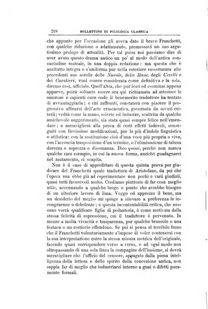 Bollettino di filologia classica