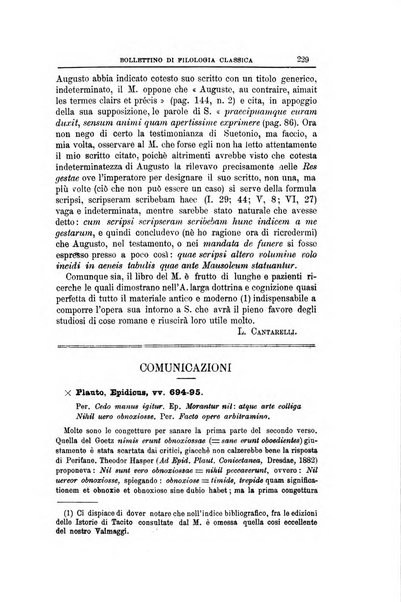 Bollettino di filologia classica