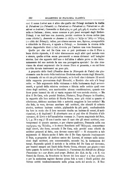 Bollettino di filologia classica