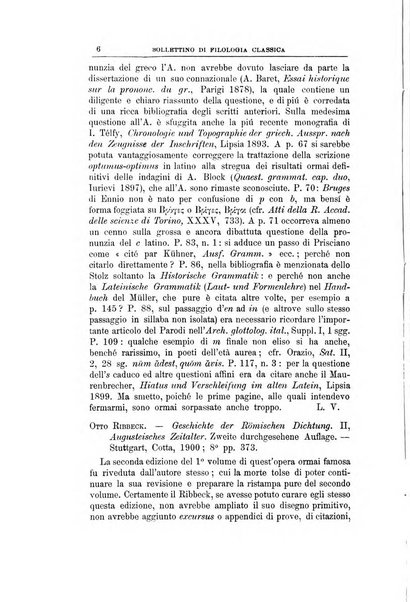 Bollettino di filologia classica