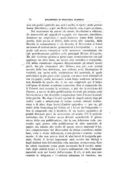 Bollettino di filologia classica