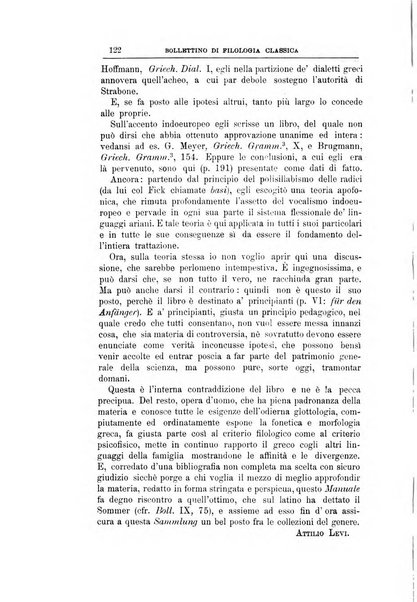 Bollettino di filologia classica