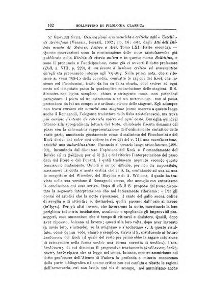 Bollettino di filologia classica