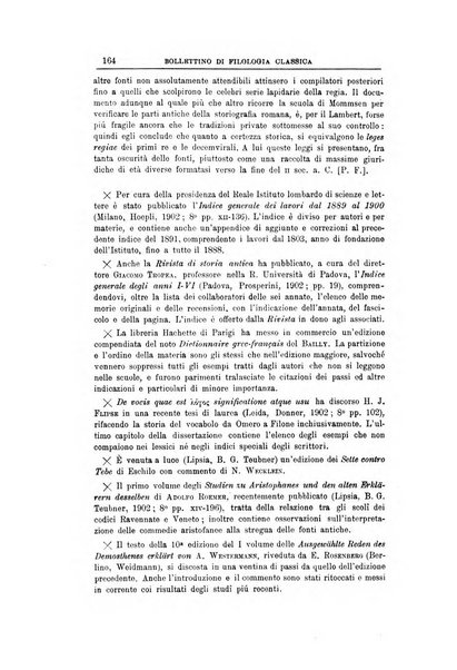 Bollettino di filologia classica