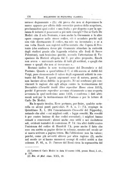 Bollettino di filologia classica