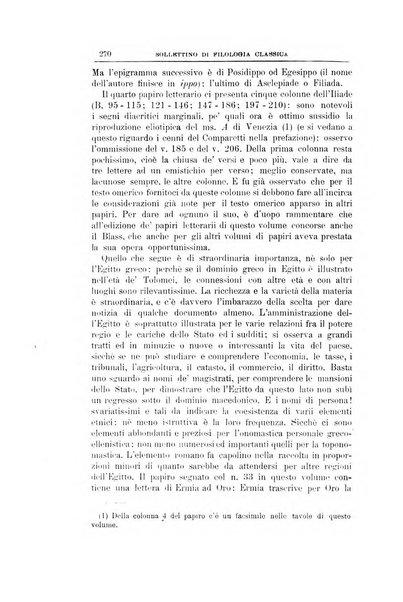 Bollettino di filologia classica