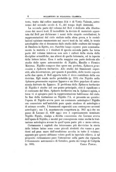 Bollettino di filologia classica