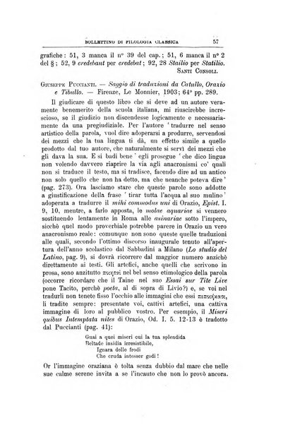 Bollettino di filologia classica