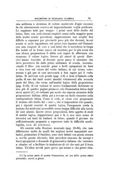 Bollettino di filologia classica