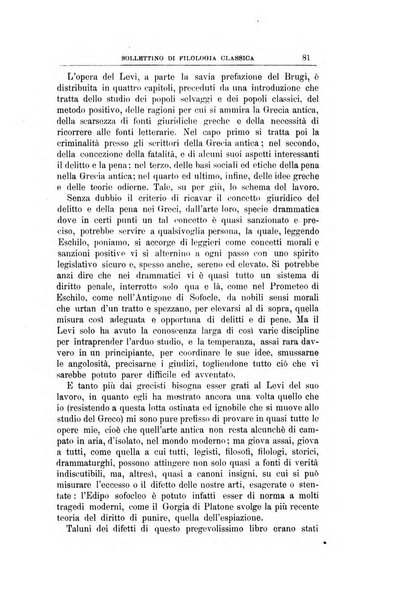 Bollettino di filologia classica