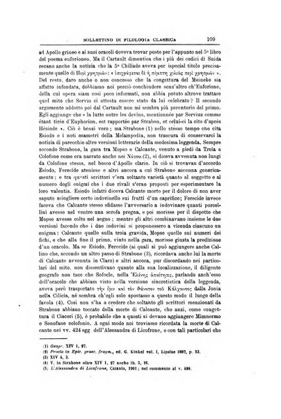 Bollettino di filologia classica