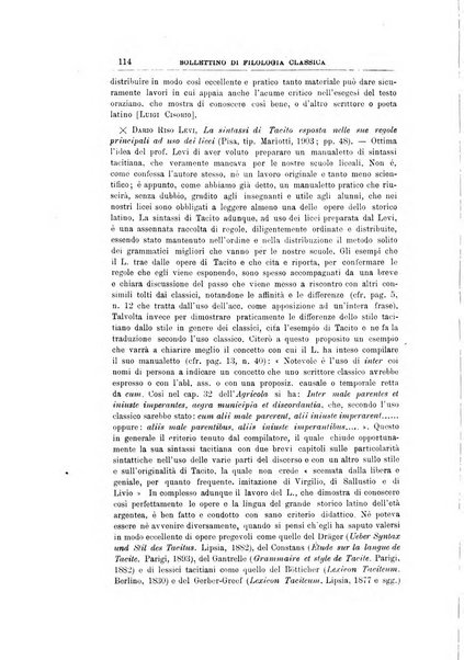 Bollettino di filologia classica