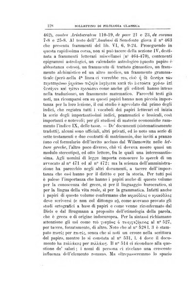 Bollettino di filologia classica