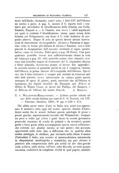 Bollettino di filologia classica