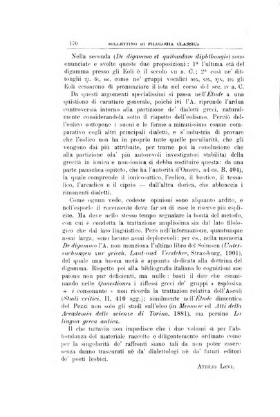 Bollettino di filologia classica