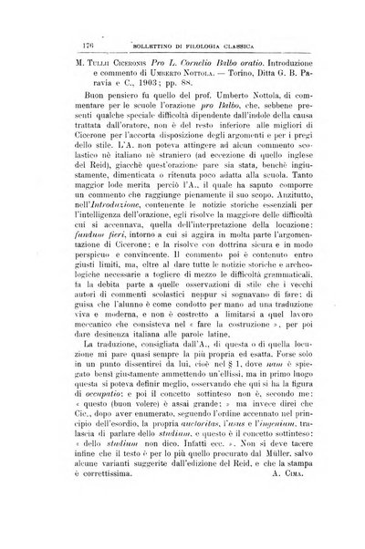 Bollettino di filologia classica