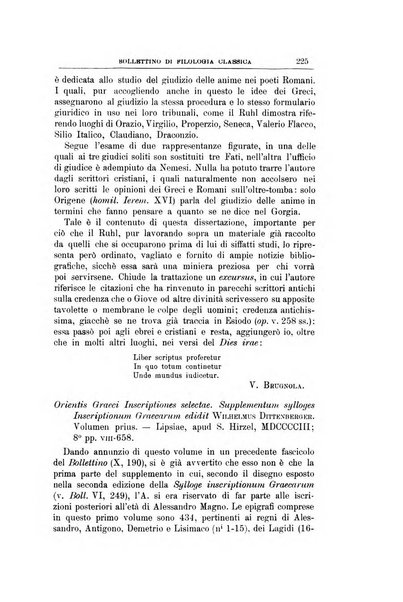 Bollettino di filologia classica