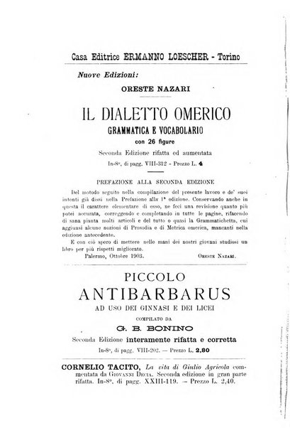 Bollettino di filologia classica