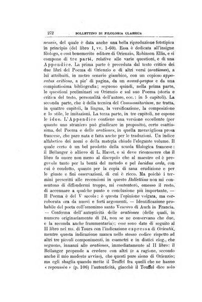 Bollettino di filologia classica