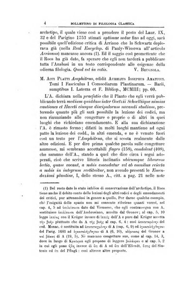 Bollettino di filologia classica