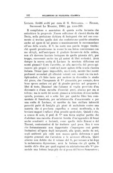 Bollettino di filologia classica