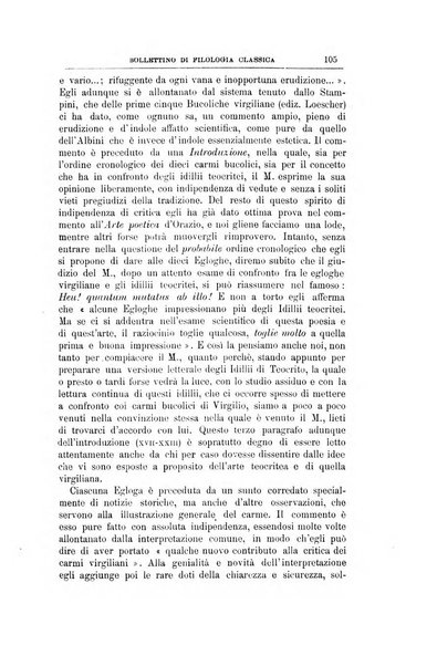 Bollettino di filologia classica