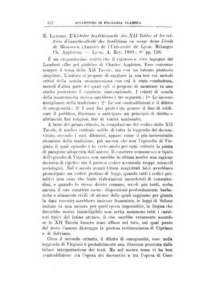 Bollettino di filologia classica