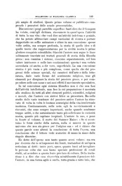 Bollettino di filologia classica