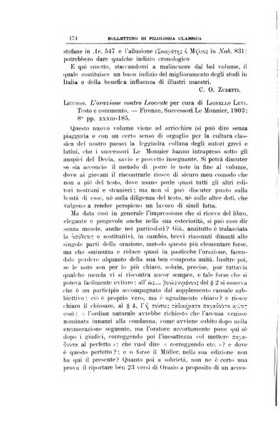 Bollettino di filologia classica