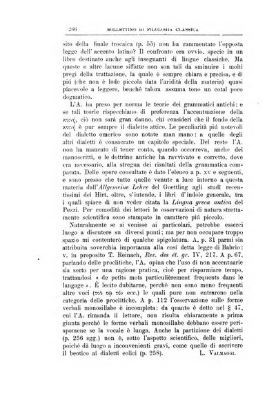 Bollettino di filologia classica