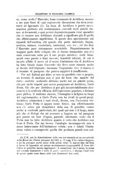 Bollettino di filologia classica