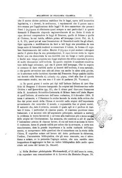 Bollettino di filologia classica