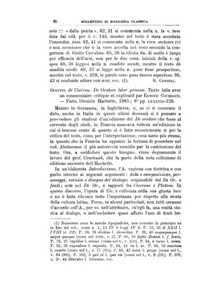 Bollettino di filologia classica