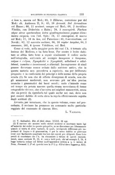 Bollettino di filologia classica