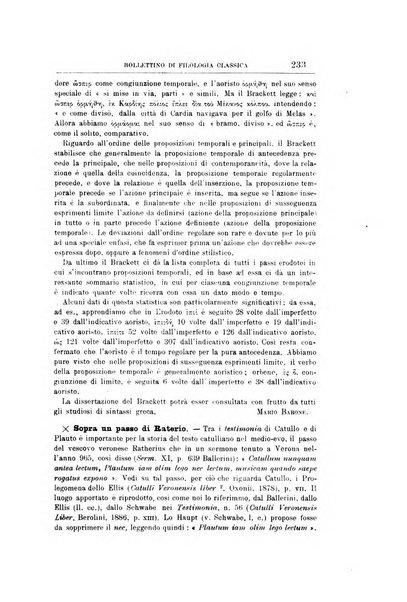 Bollettino di filologia classica