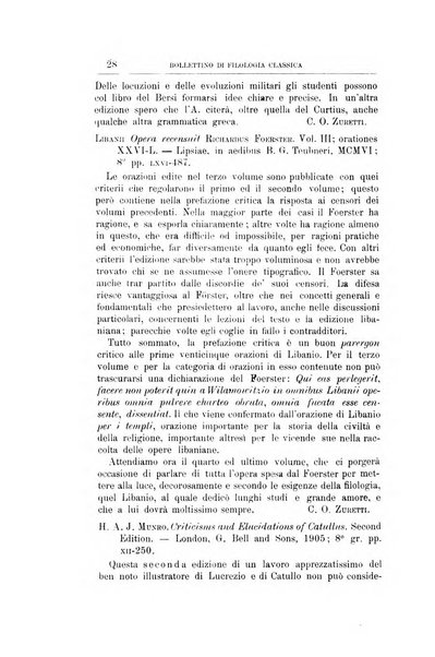 Bollettino di filologia classica