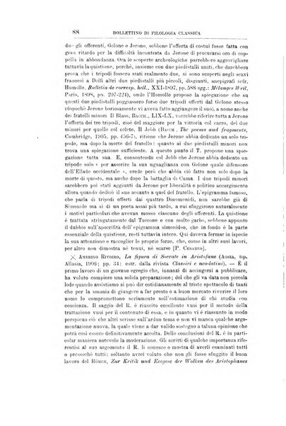 Bollettino di filologia classica