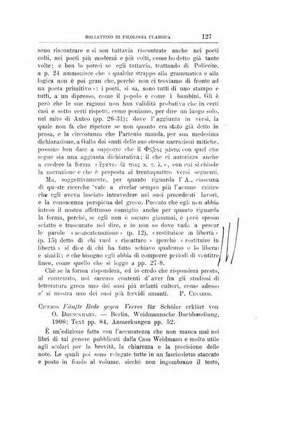 Bollettino di filologia classica