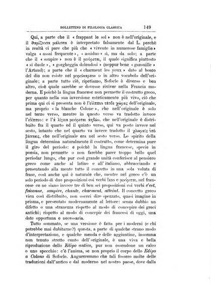 Bollettino di filologia classica