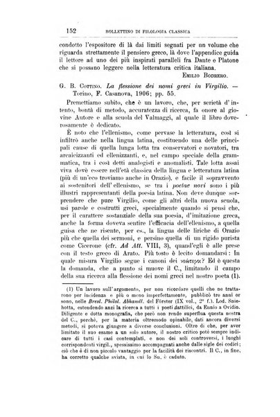 Bollettino di filologia classica