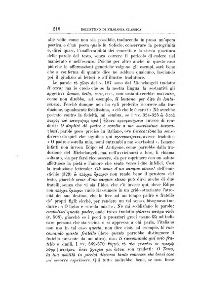 Bollettino di filologia classica