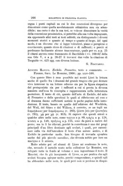 Bollettino di filologia classica