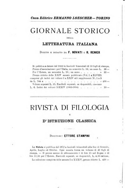 Bollettino di filologia classica