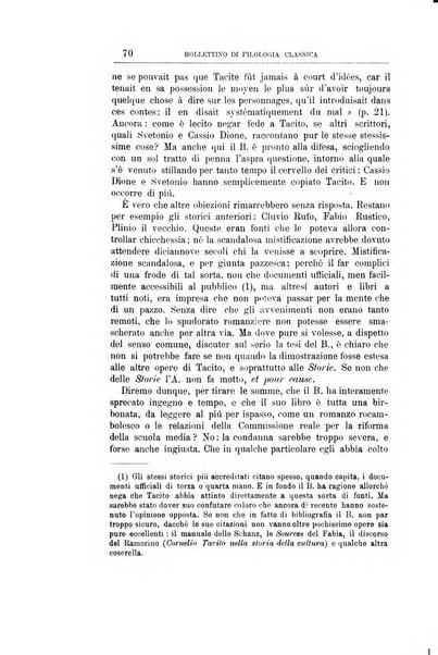 Bollettino di filologia classica