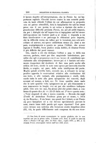 Bollettino di filologia classica