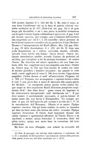 Bollettino di filologia classica